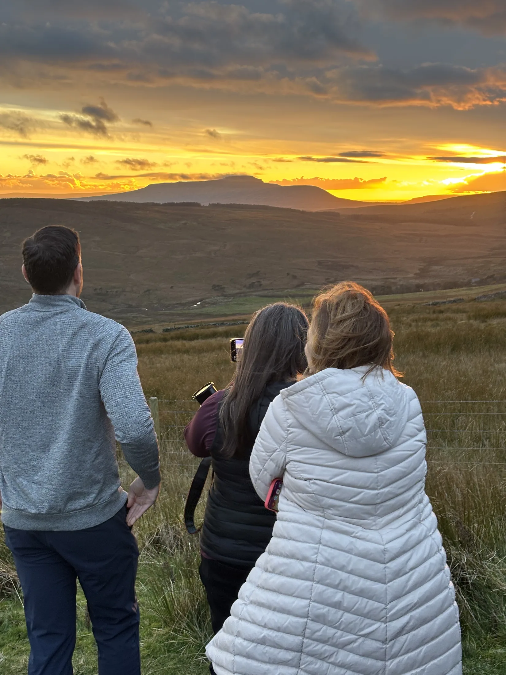 The Yorkshire moors at dusk