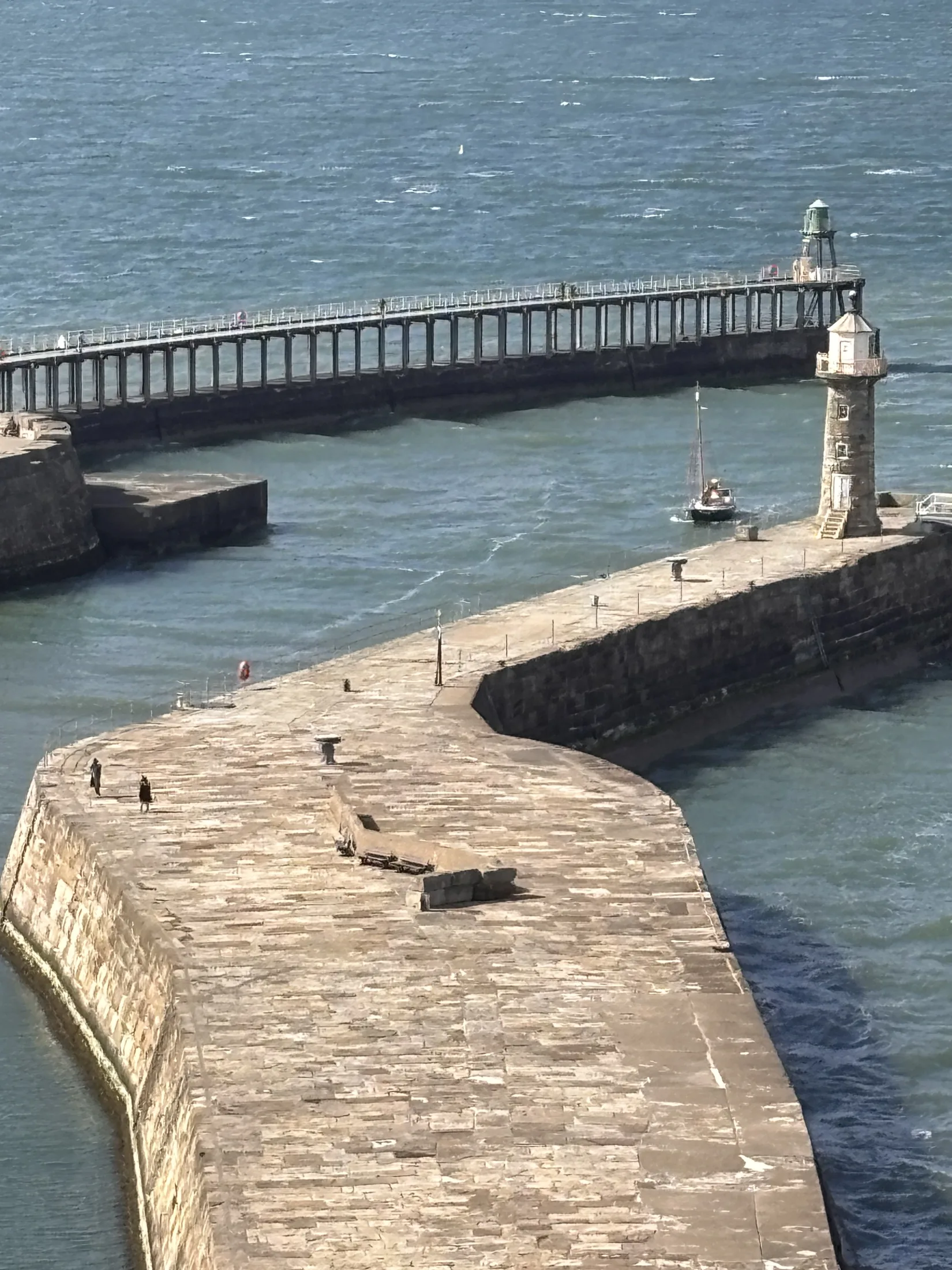 Whitby harbour on the Yorkshire coast