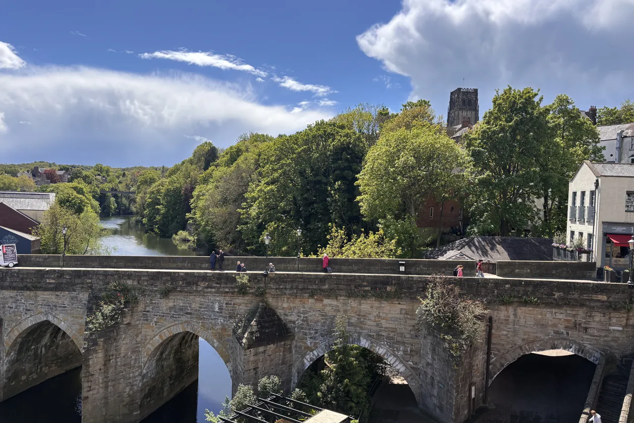 Stone bridge over a river in a historic Yorkshire market town, ready to build a bespoke tour around